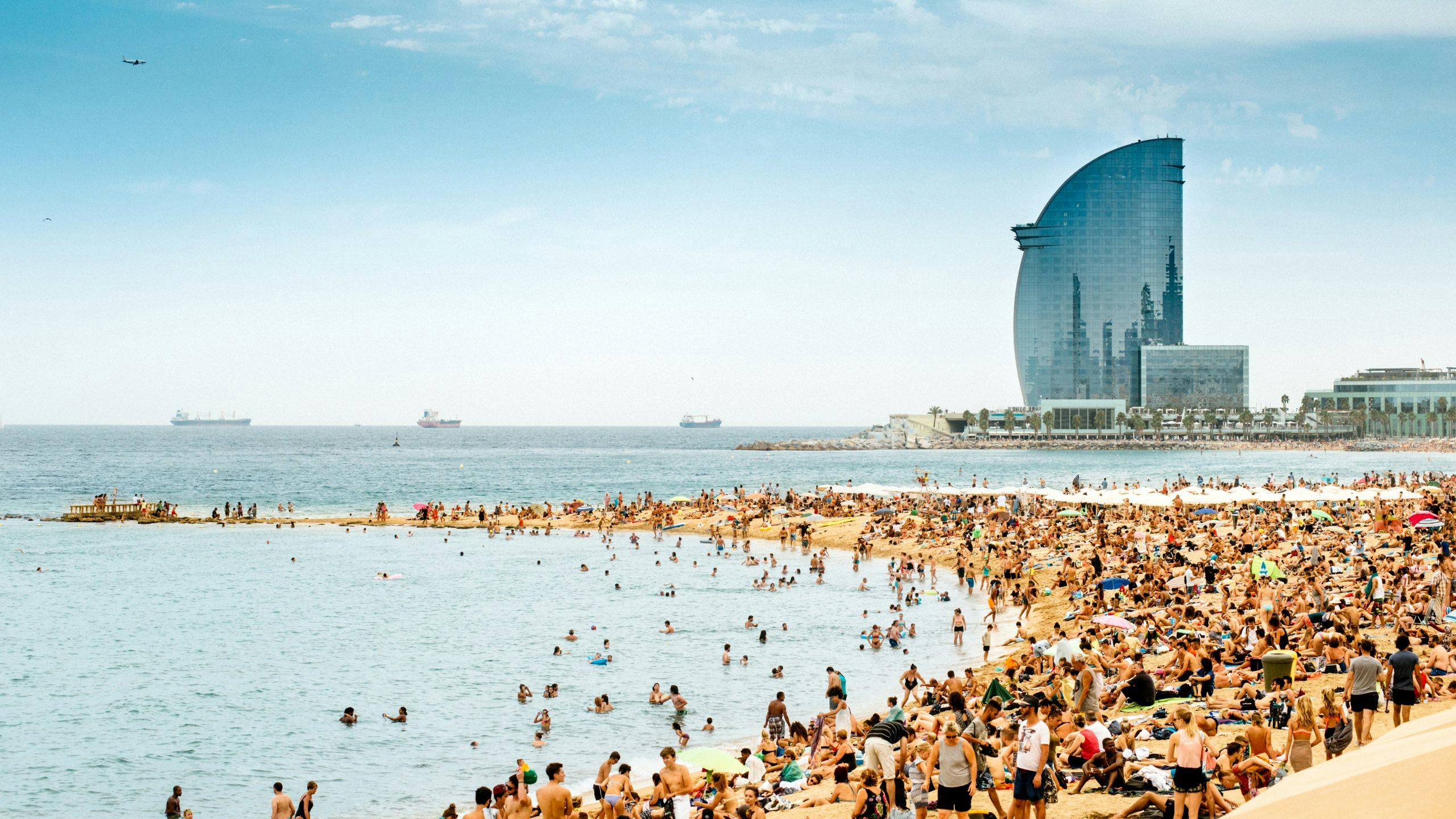 Hotel W ved Barceloneta stranda: hotell barcelona nær strand og sentrum